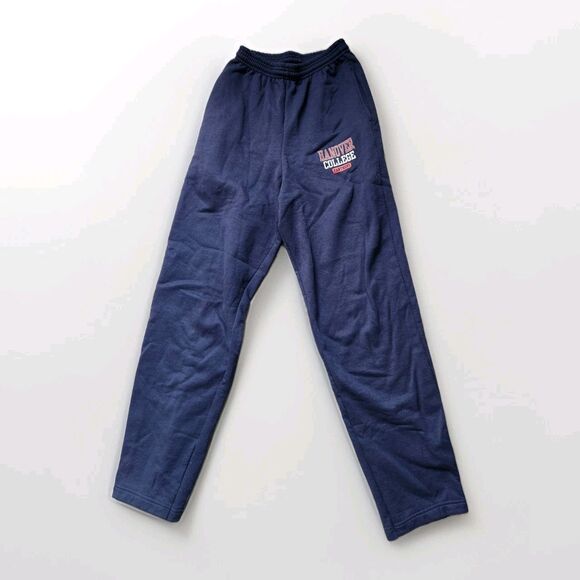 other Pants - Hanover College Panthers Joggers Navy Fleece Drawstring Sweatpants Womens XS EUC